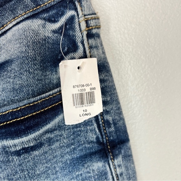 NEW Old Navy Womens High Rise Straight Ankle Jeans Distressed Stretch Sz 10 Long - Picture 8 of 11